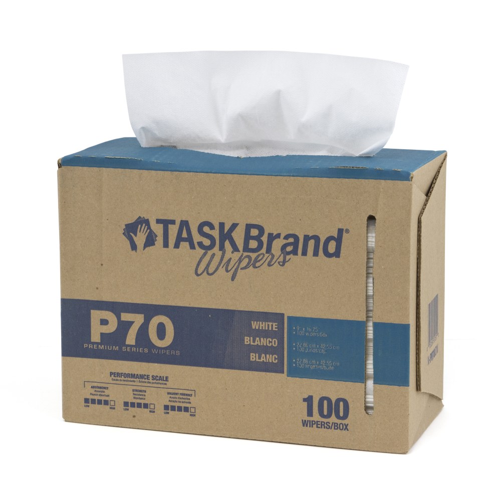 Hospeco TaskBrand P70 Hydrospun Interfold Wiper, 17-1/8”H x