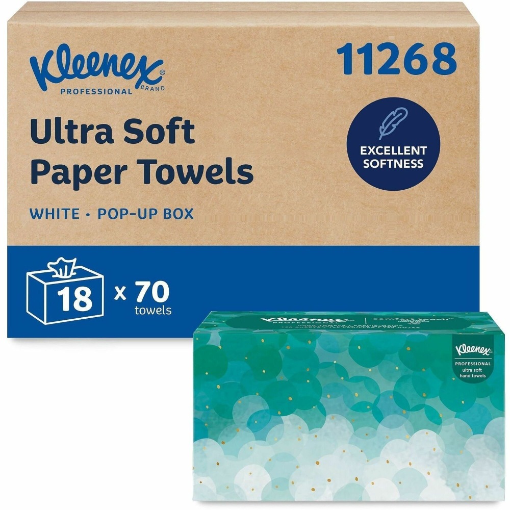 Kleenex® Ultra-Soft 1-Ply Paper Towels In Pop-Up Box,