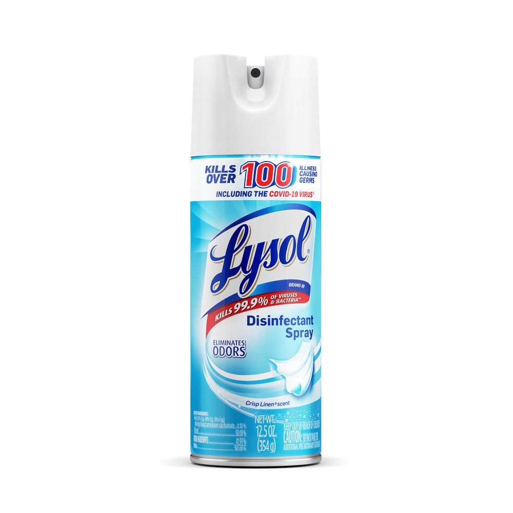 Lysol Disinfectant Spray, Crisp Linen Scent, 12.5 Oz