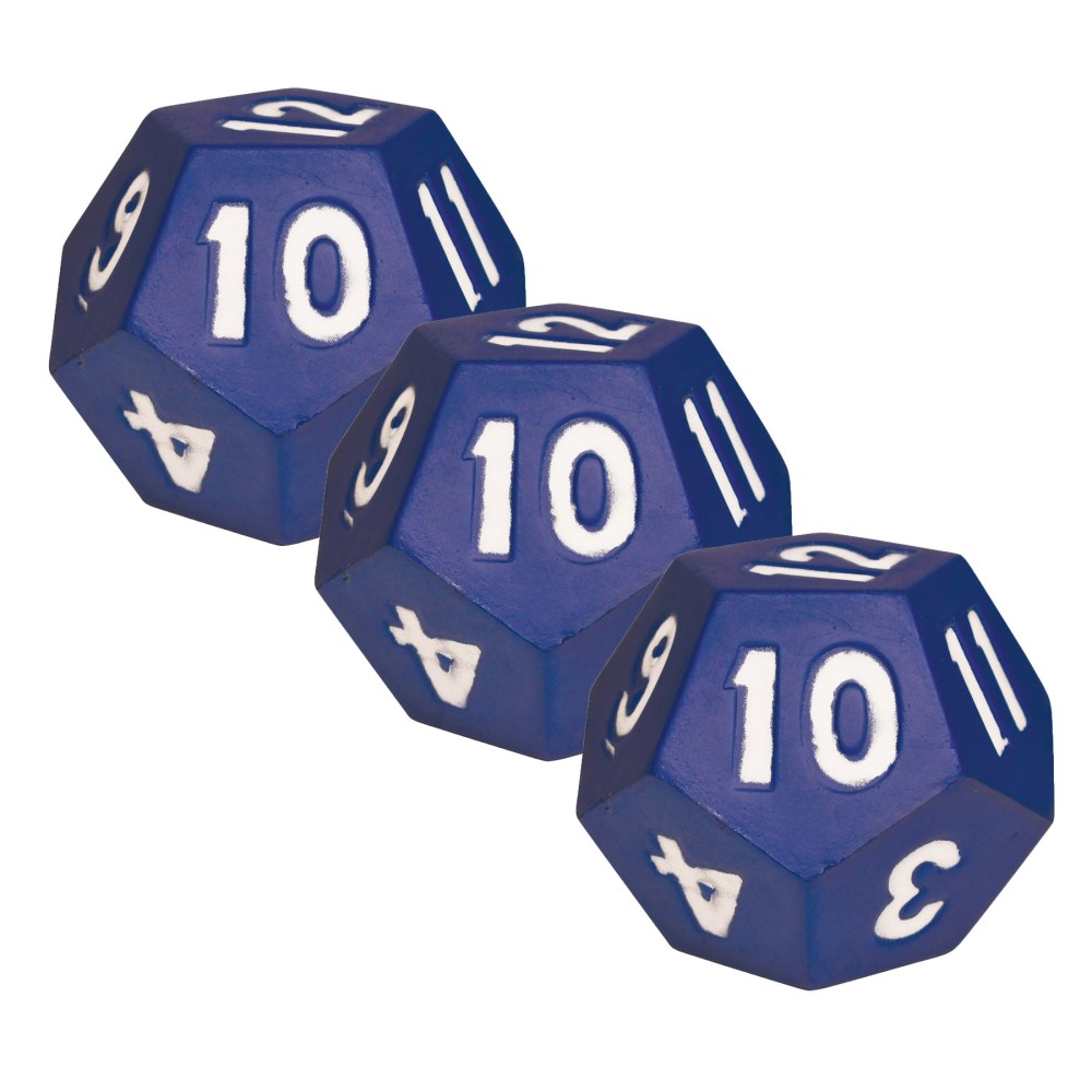 Learning Advantage 12-Sided Die, Demonstration Size, Pack Of