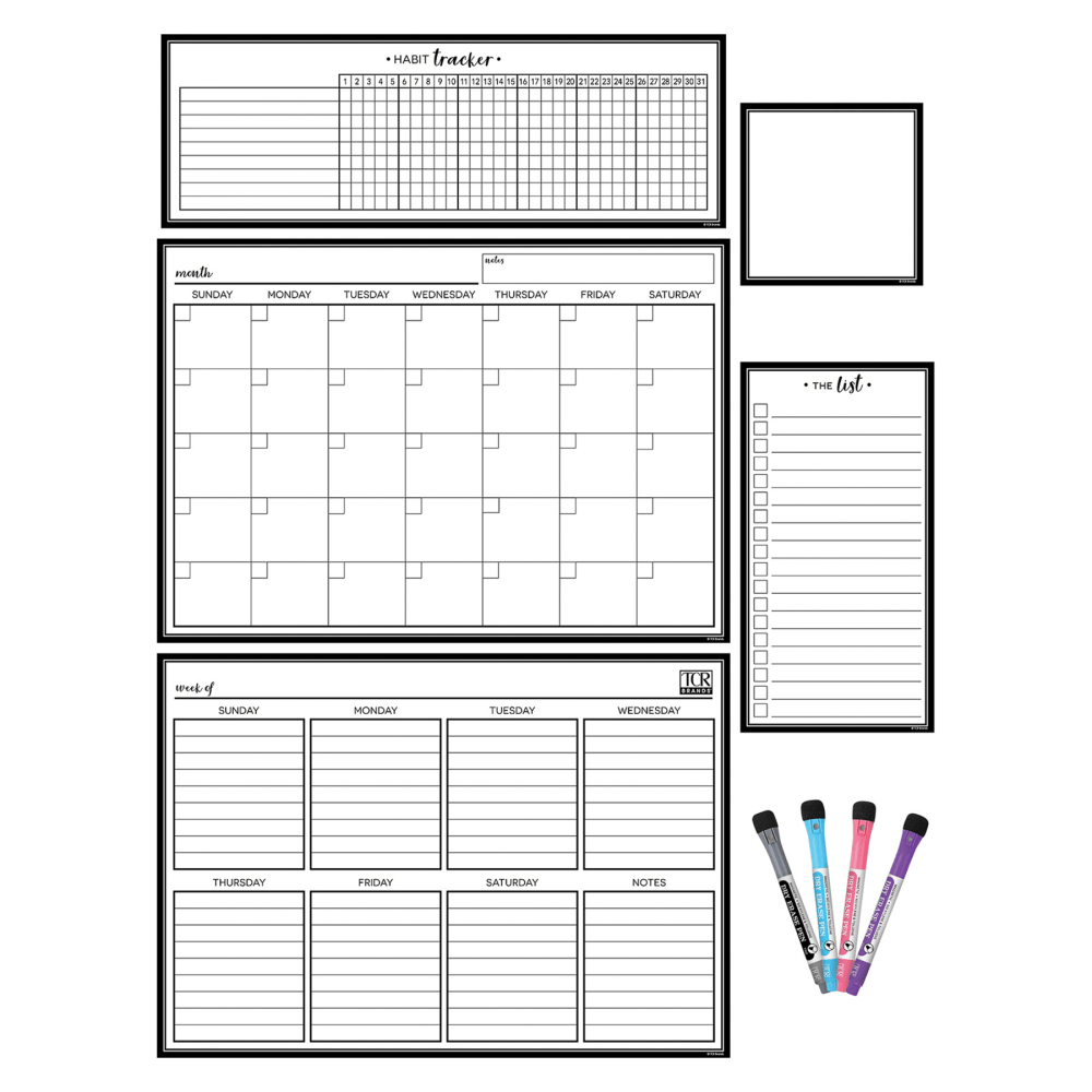 Teacher Created Resources® Dry-Erase Magnetic 9-Piece Calendar