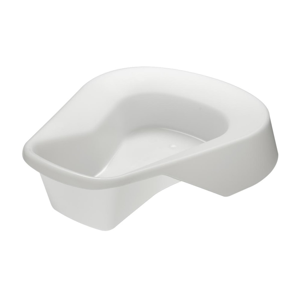 Medline Pontoon Bedpans, 1.77 Qt, Clear, Pack Of