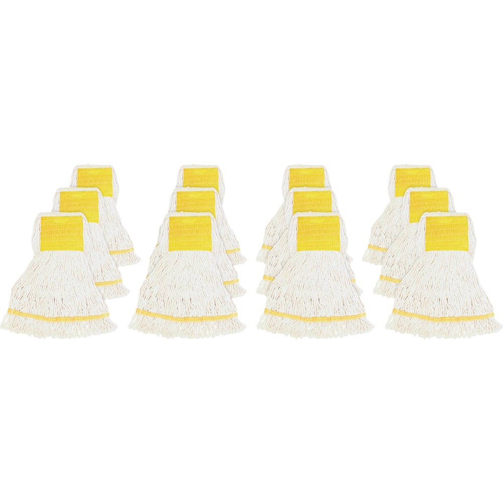 Genuine Joe Wide Band Small Mophead - Rayon,