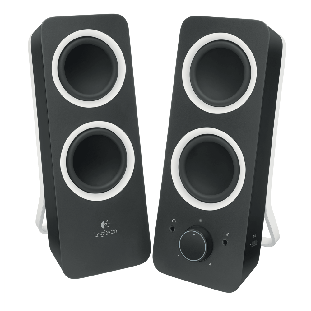 Logitech® Z200 Multimedia Speakers, Midnight Black