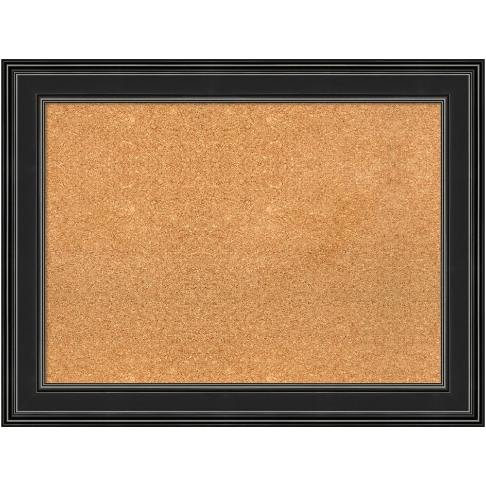 Amanti Art Non-Magnetic Cork Bulletin Board, 34" x