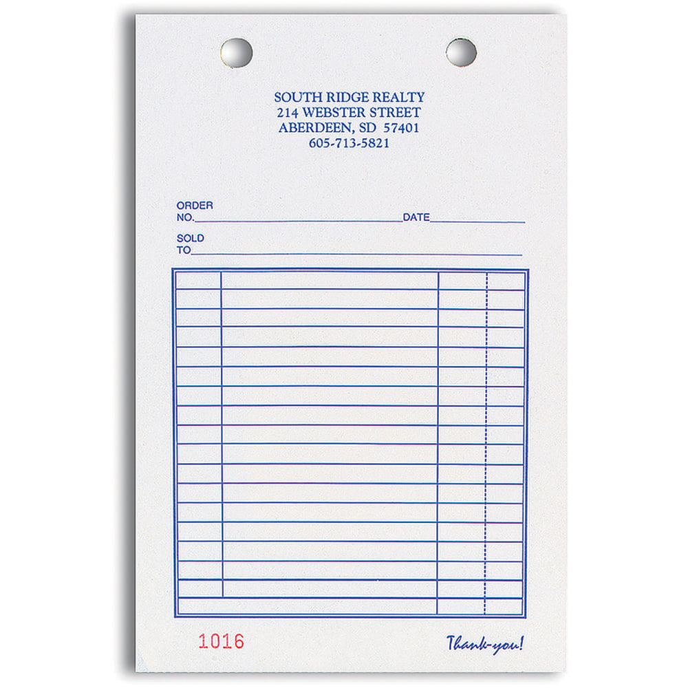 Custom Carbonless Business Forms, Pre-Formatted, All Purpose
