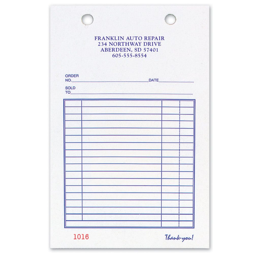 Custom Carbonless Business Forms, Pre-Formatted, All Purpose