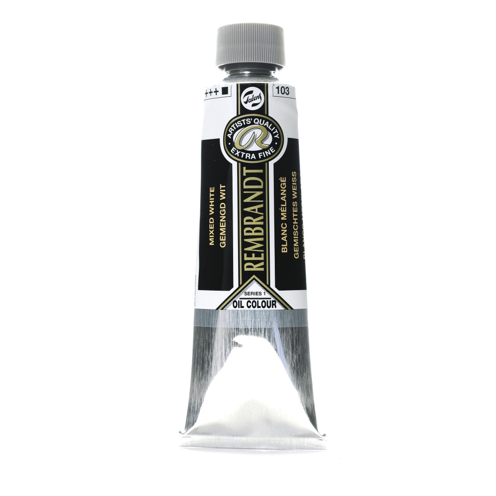 Rembrandt Artist&#x27;s Oil Colors, 150 mL, Mixed White,