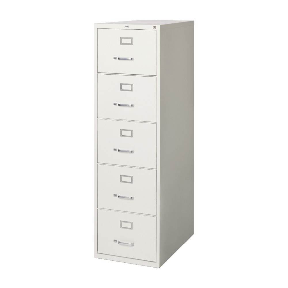 Lorell® Fortress 26-1/2"D Vertical 5-Drawer Legal-Size File