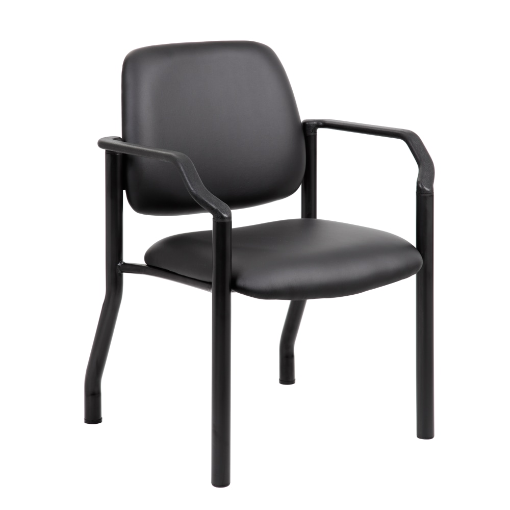 Boss Office Products Mid-Back Guest Chair With Arms,
