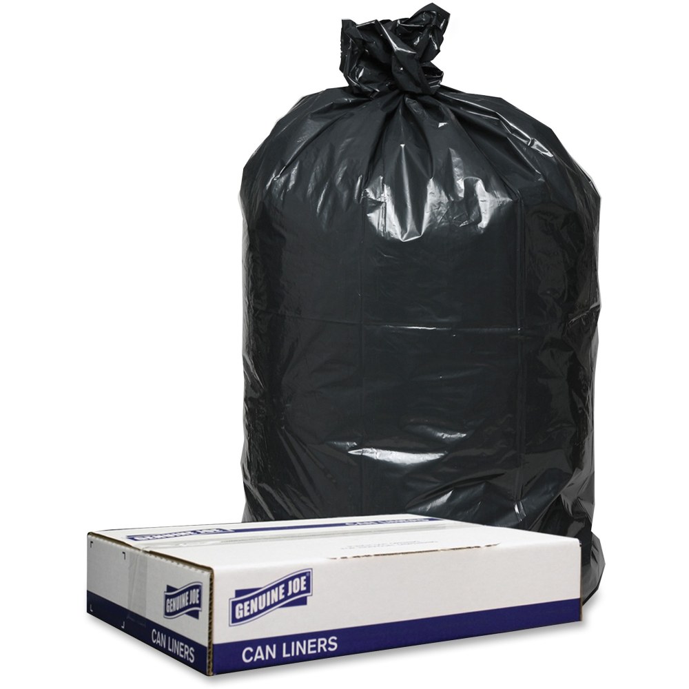 Genuine Joe Heavy Duty Trash Can Liners - 60 gal Capacity - 38 Genuine Joe Heavy Duty Trash Can Liners - 60 gal Capacity - 38