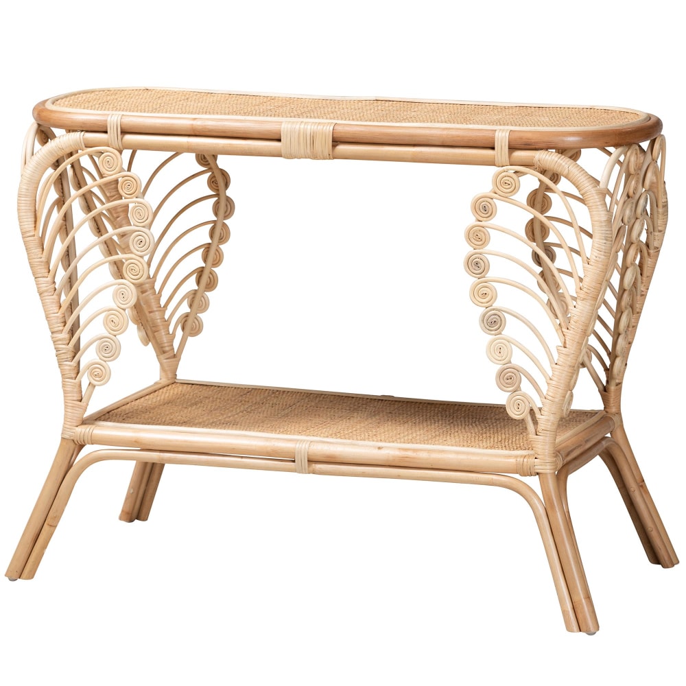 bali & pari Bastet Rattan 2-Tier Rectangular Console