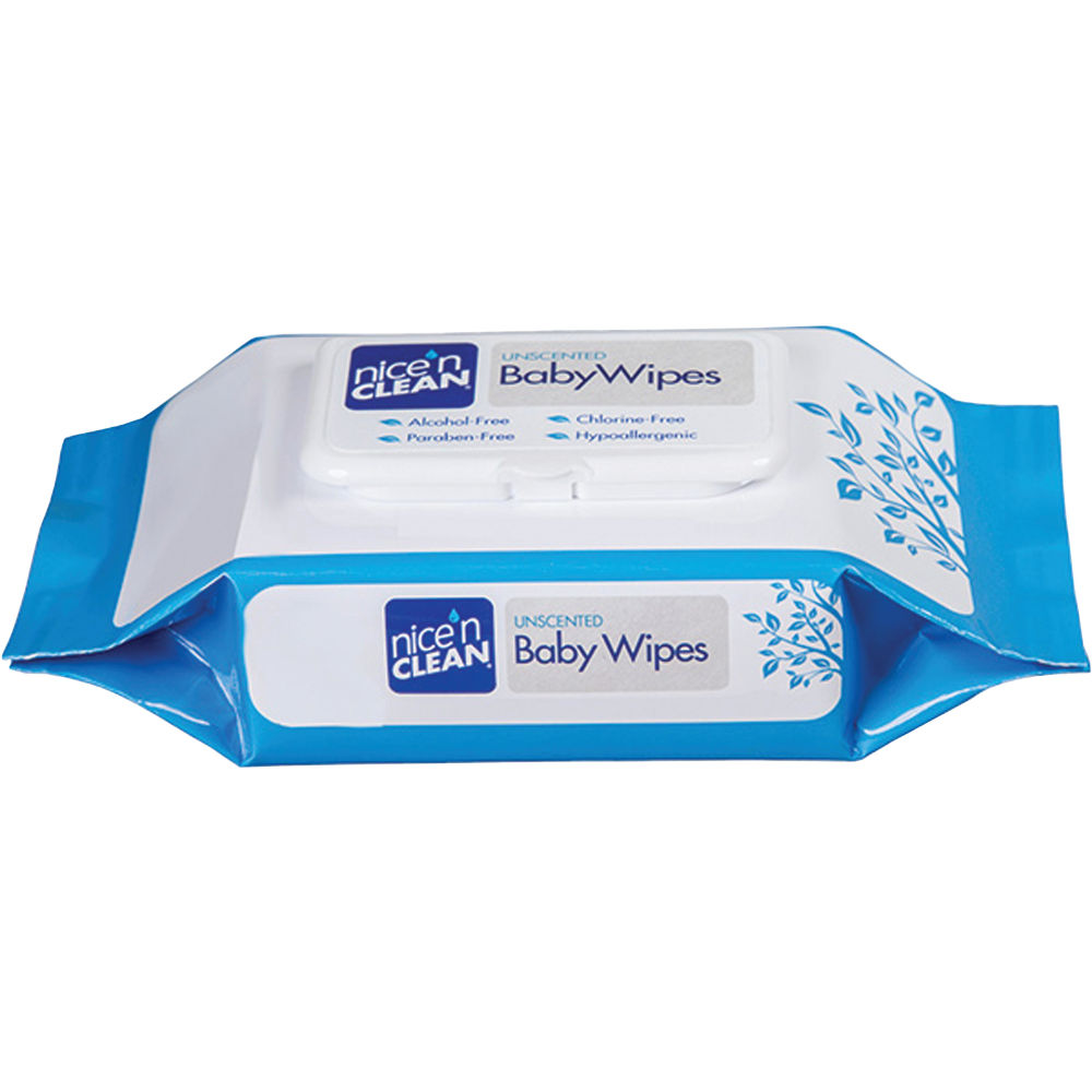 Unimed-Midwest Nice &#x27;N Clean Unscented Baby Wipes, Pack