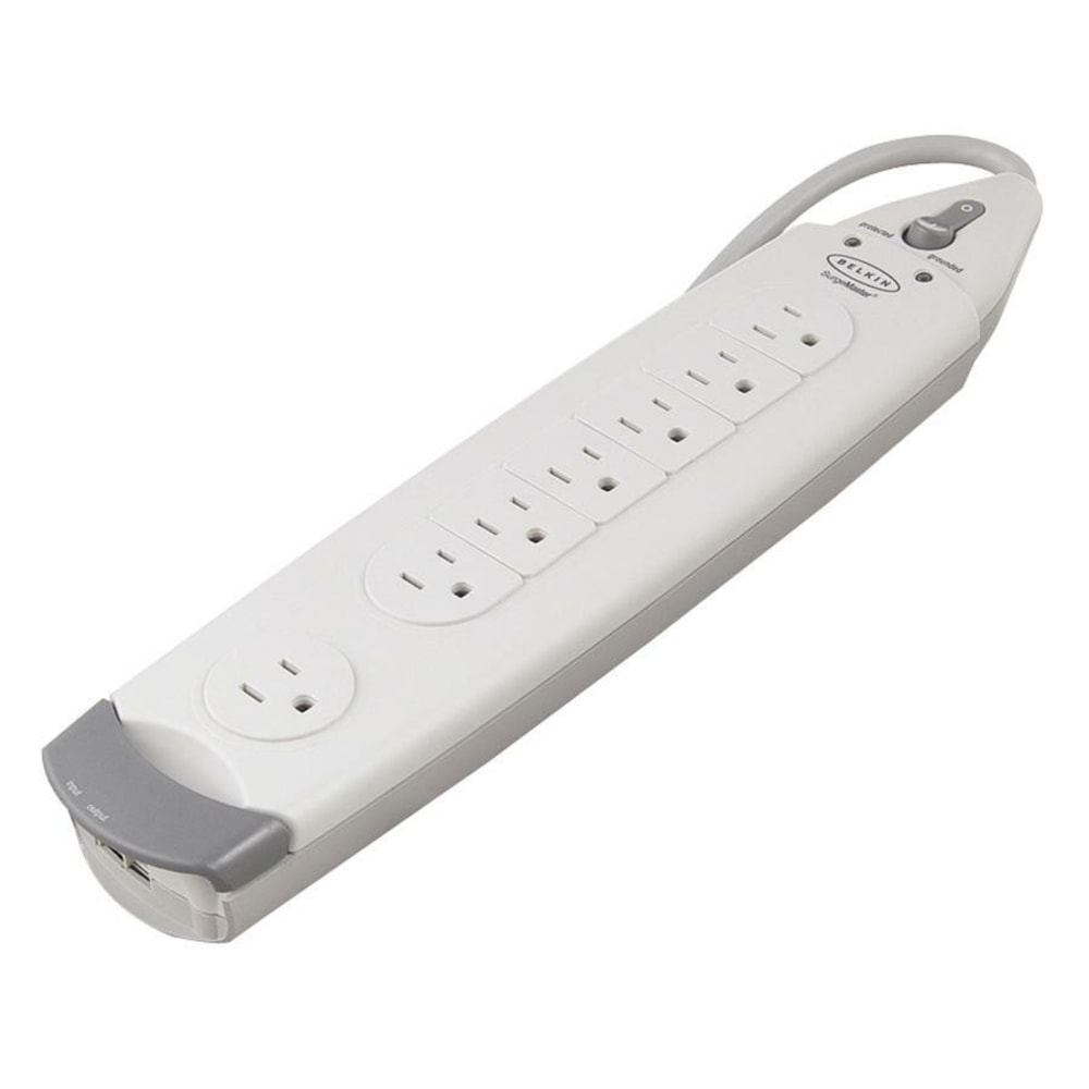 Belkin® SurgeMaster™ Home Grade Surge Protector, 7 Outlets,