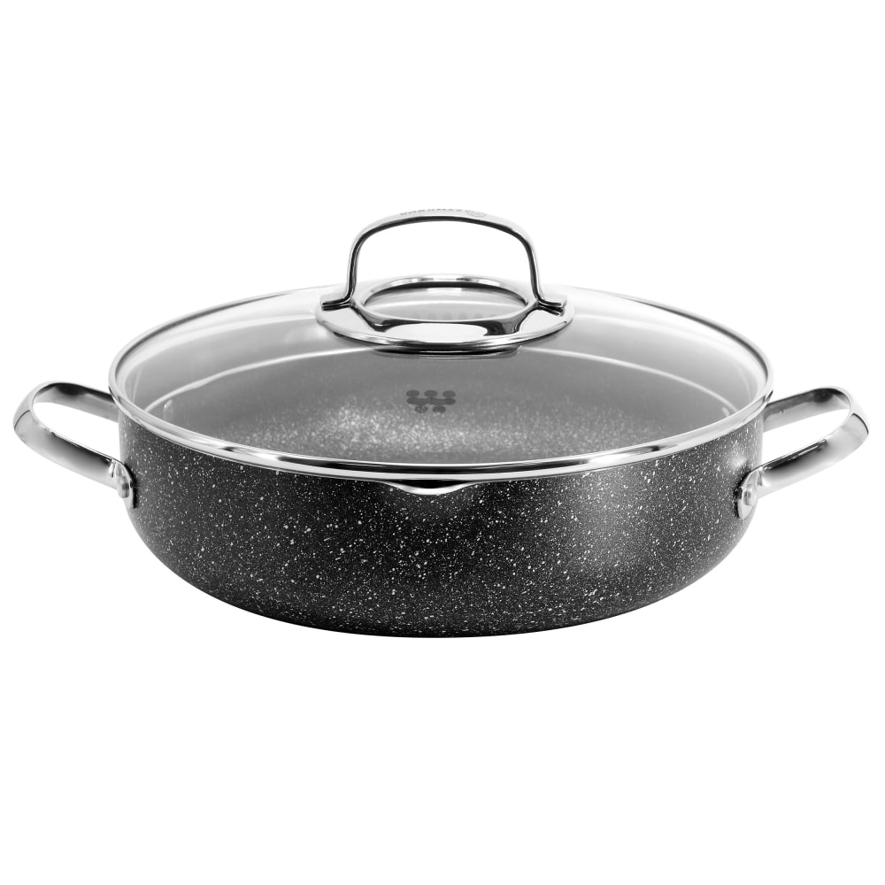 Korkmaz Galaksi Nonstick Low Casserole Dish With Lid,