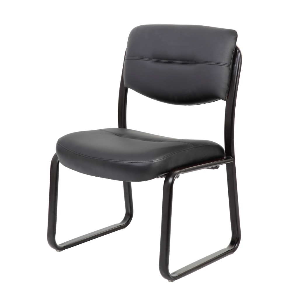 Boss Office Products LeatherPlus™ Bonded Leather Guest Chair,