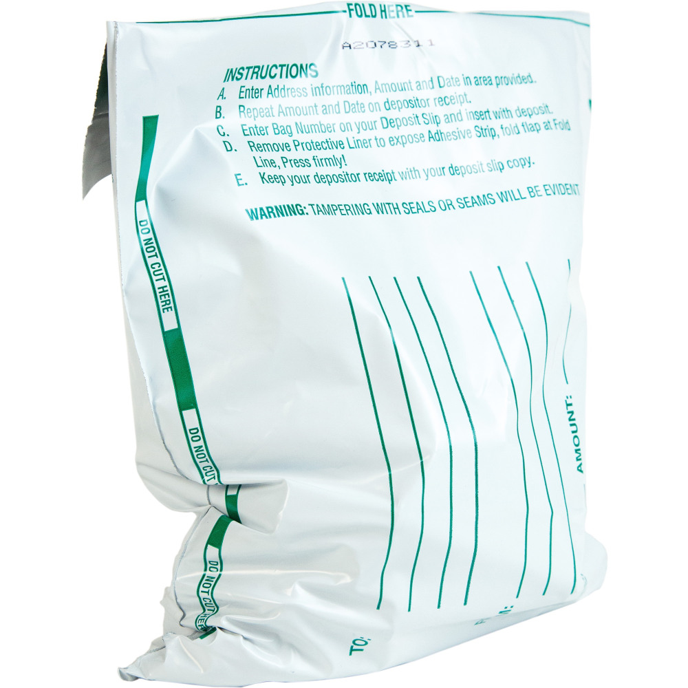 Quality Park Night Deposit Bags, 8 1/2" x