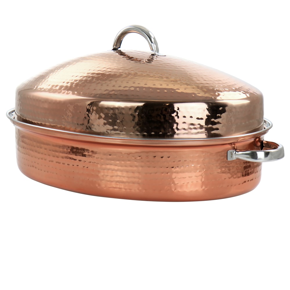 Gibson Home Radiance 17-1/2" Stainless Steel Copper-Plated
