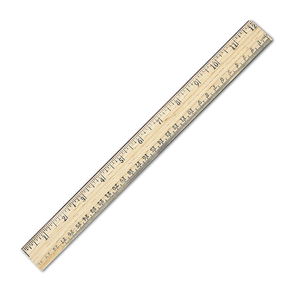 Westcott® Metric Ruler With Metal Edge, 12"