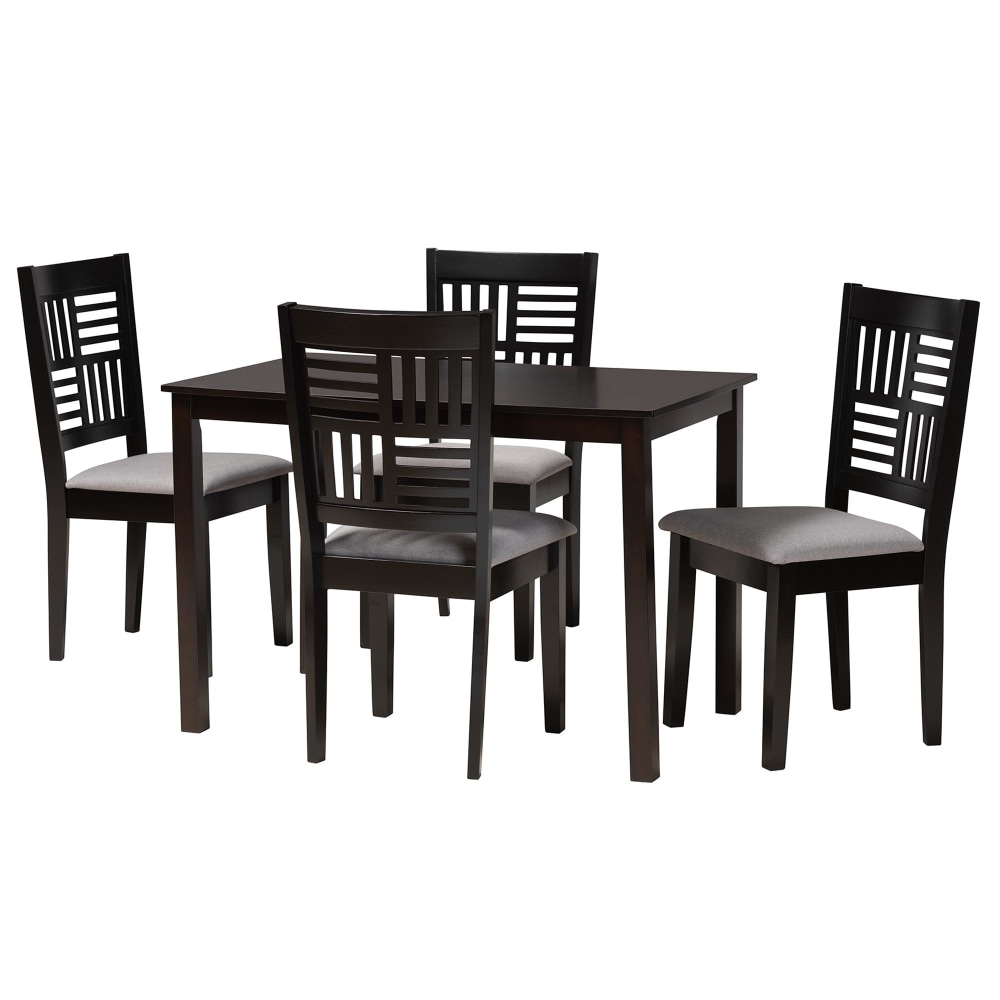 Baxton Studio Deanna Modern 5-Piece Dining Set, 29-3/16”H