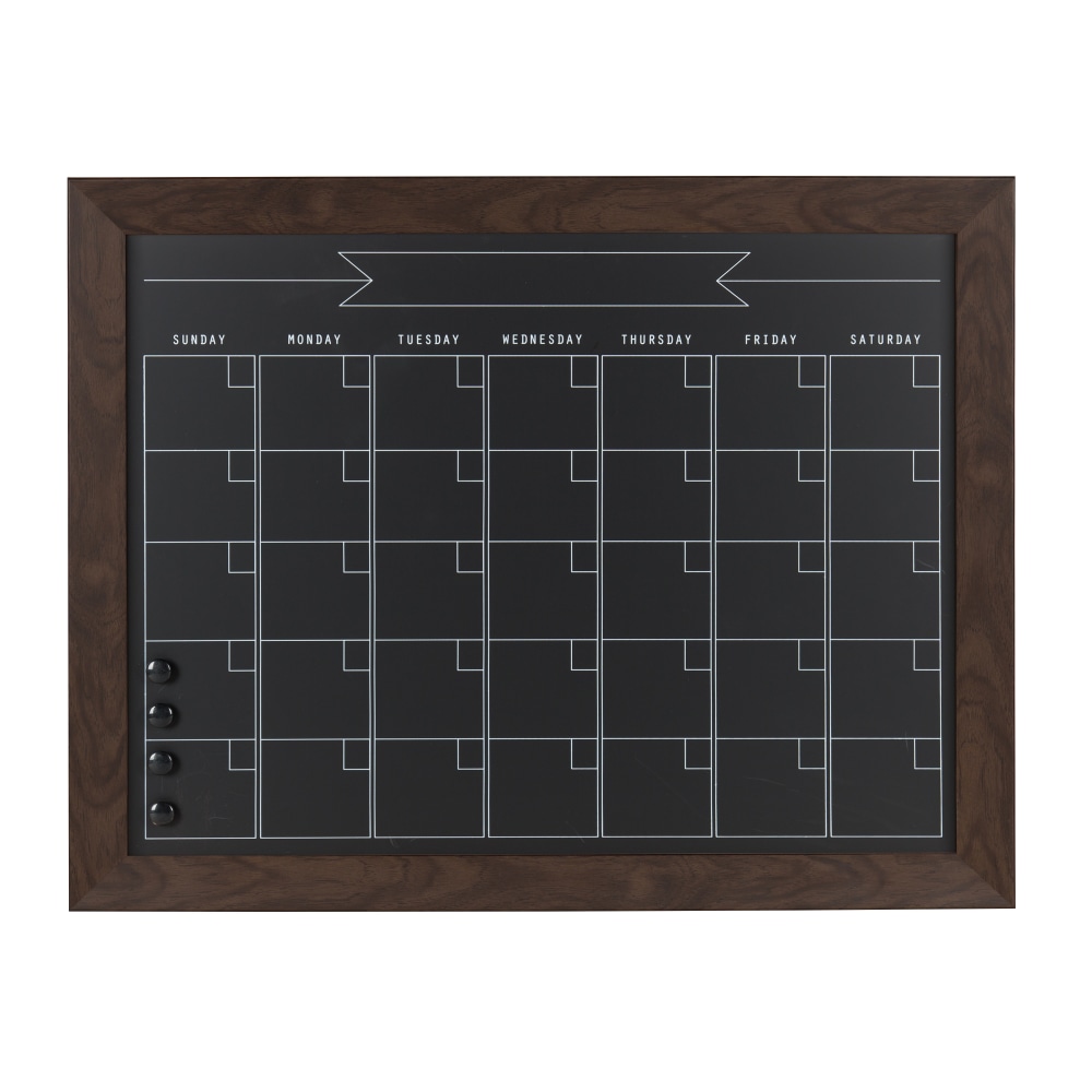 DesignOvations Beatrice Magnetic Framed Chalkboard Calendar,
