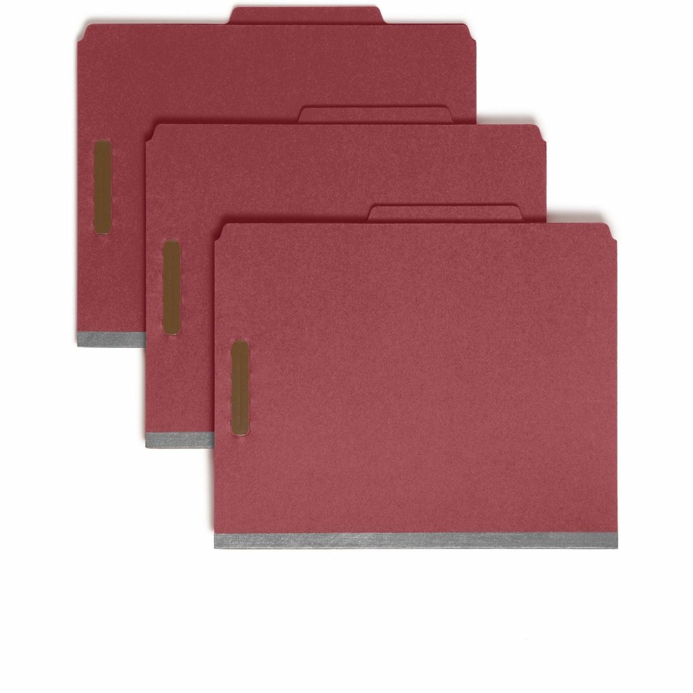 Smead® 100% Recycled Colored Classification Folders, 2-Dividers,