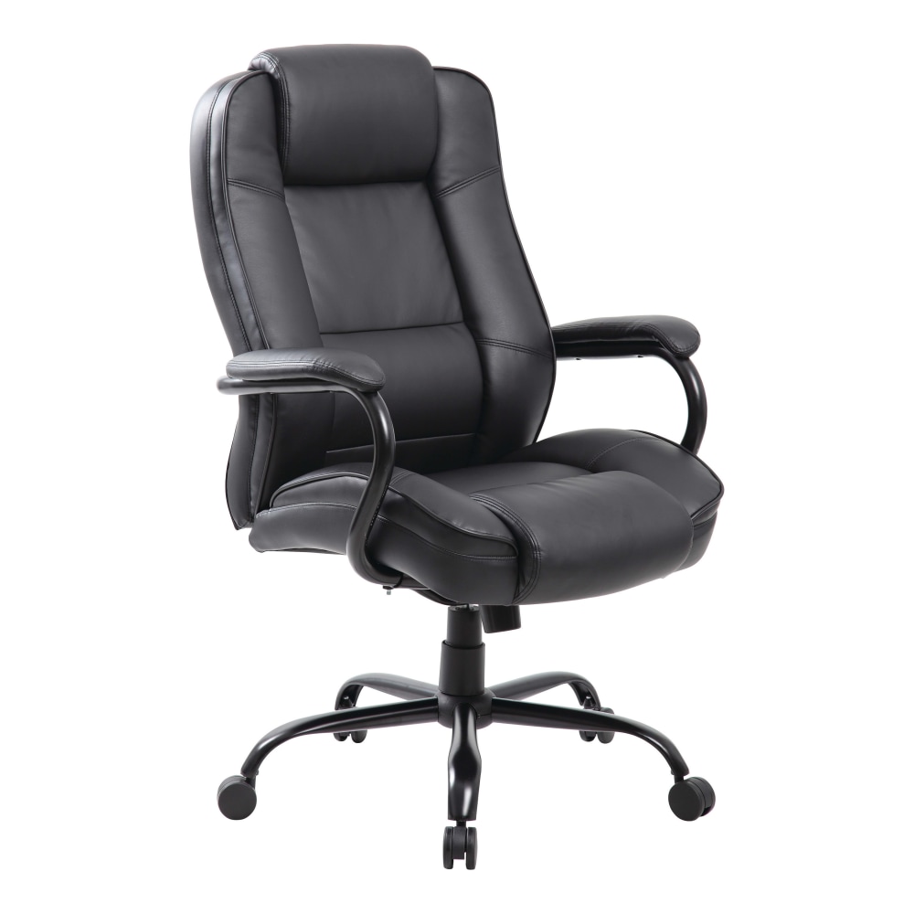 Boss Office Products Heavy-Duty Ergonomic LeatherPlus™ Bonded