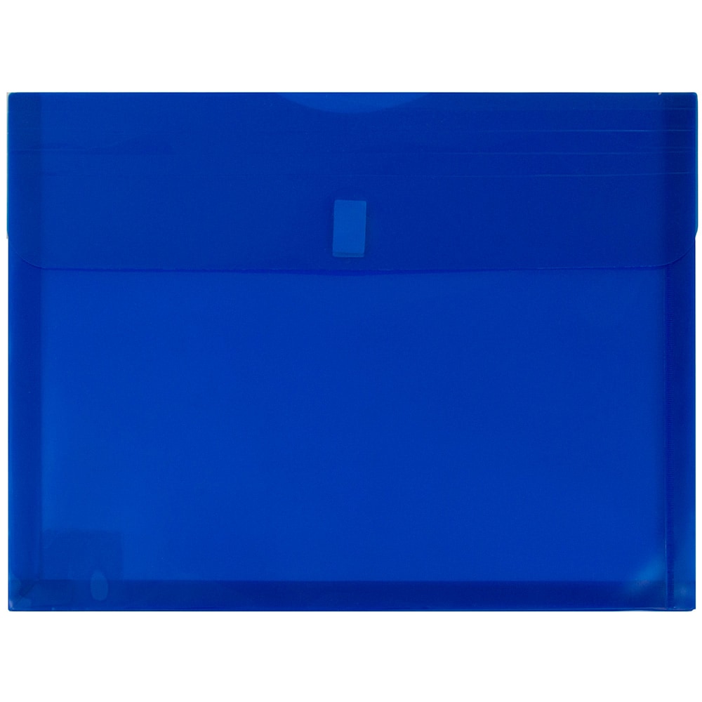 JAM Paper® Plastic Booklet Expansion Envelopes, Letter-Size, 9
