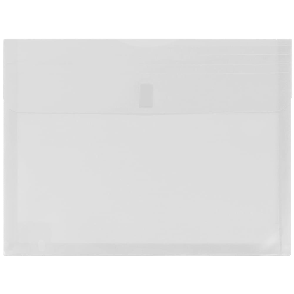 JAM Paper® Plastic Booklet Expansion Envelopes, Letter-Size, 9