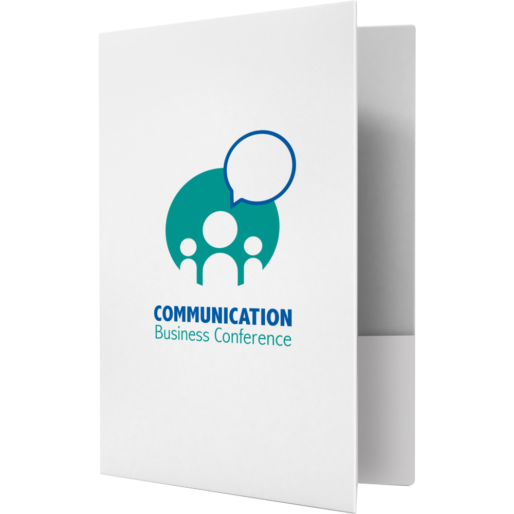 Custom 2-Color Standard-Size Presentation Folders, 9" x