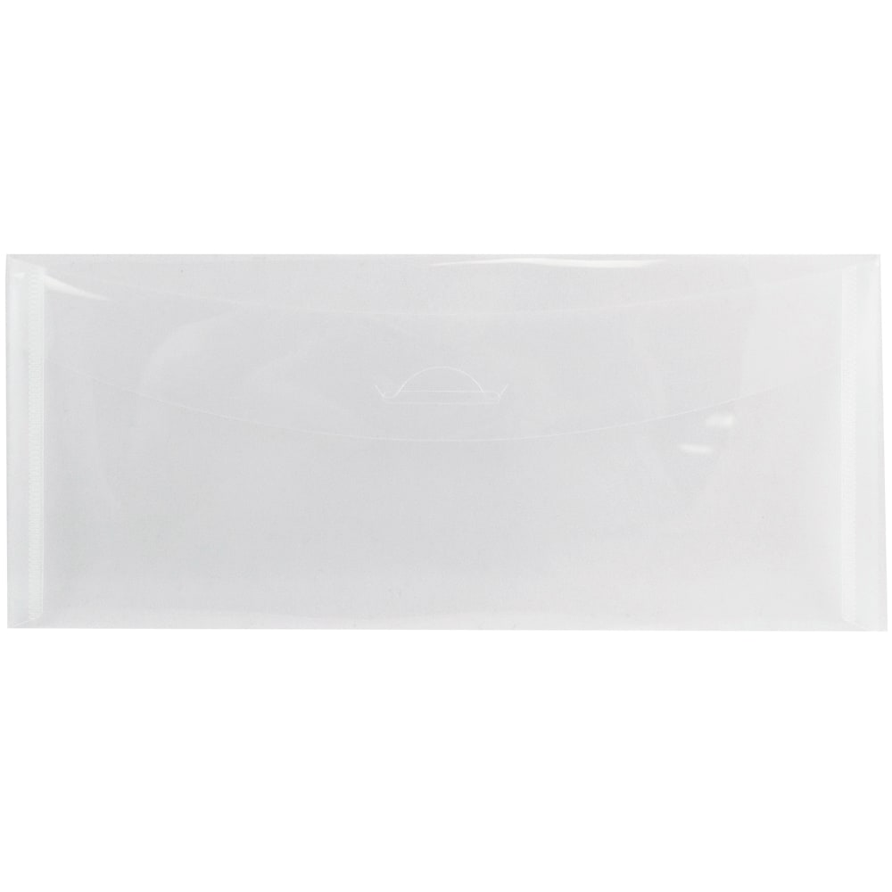 JAM Paper® #10 Plastic Business Envelopes, Tuck Flap
