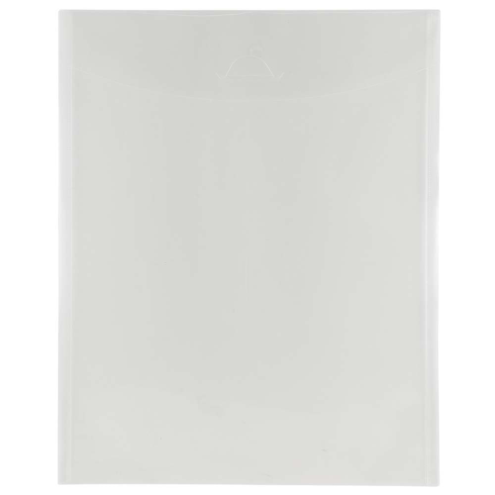 JAM Paper® Plastic Envelopes, 11" x 14", Clear,