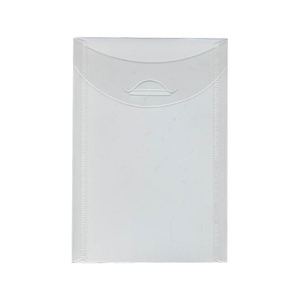 JAM Paper® Plastic Envelopes, 4 1/8" x 6",