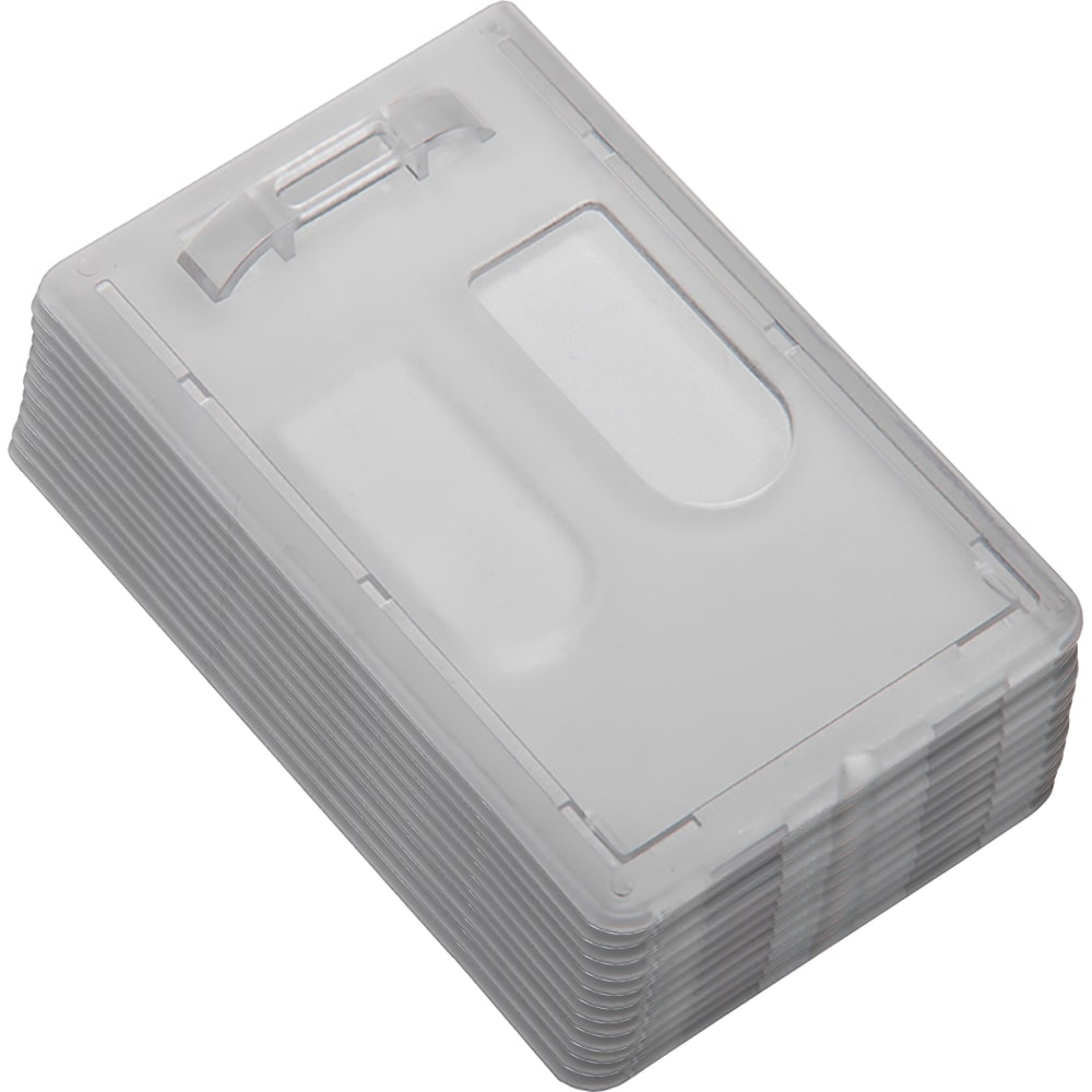 SKILCRAFT® Dual-ID Card Holders, 2-1/4" x 3-7/16",