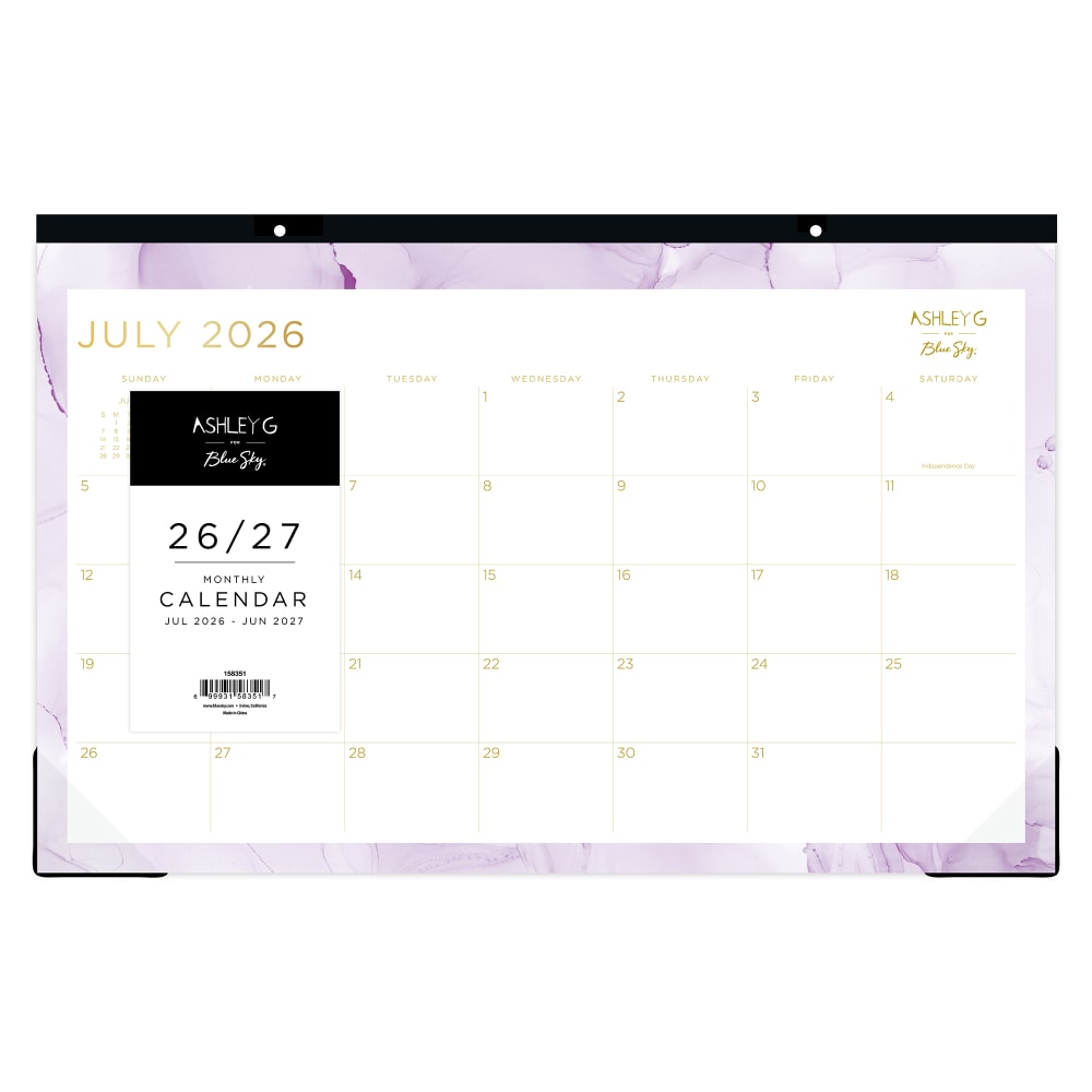 DESK PAD PLANNING CALENDAR AG SMOKE PURPLE -
