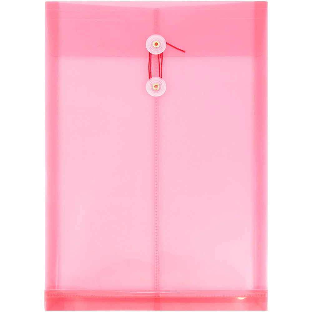 JAM Paper® Open-End Plastic Envelopes, Legal-Size, 9 3/4"