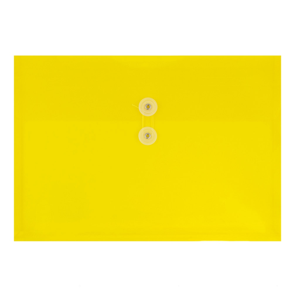 JAM Paper® Booklet Plastic Envelopes, Letter-Size, 9 3/4"