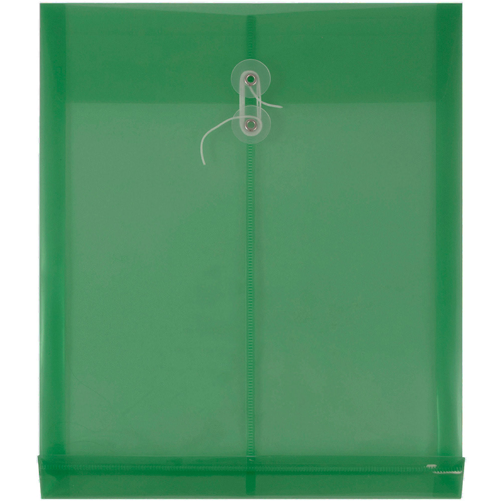 JAM Paper® Open-End Plastic Envelopes, Letter-Size, 9 3/4"