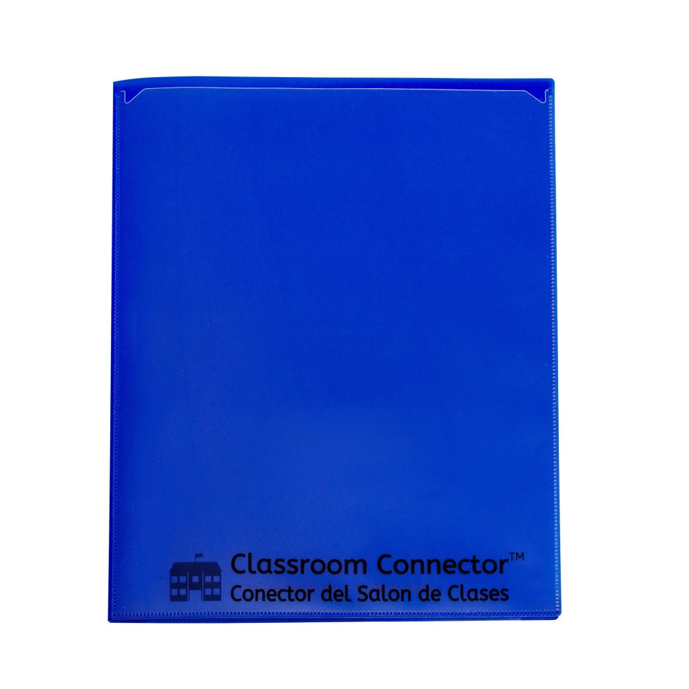 C-Line Classroom Connector Multi-Pocket Folders, Blue, Box Of