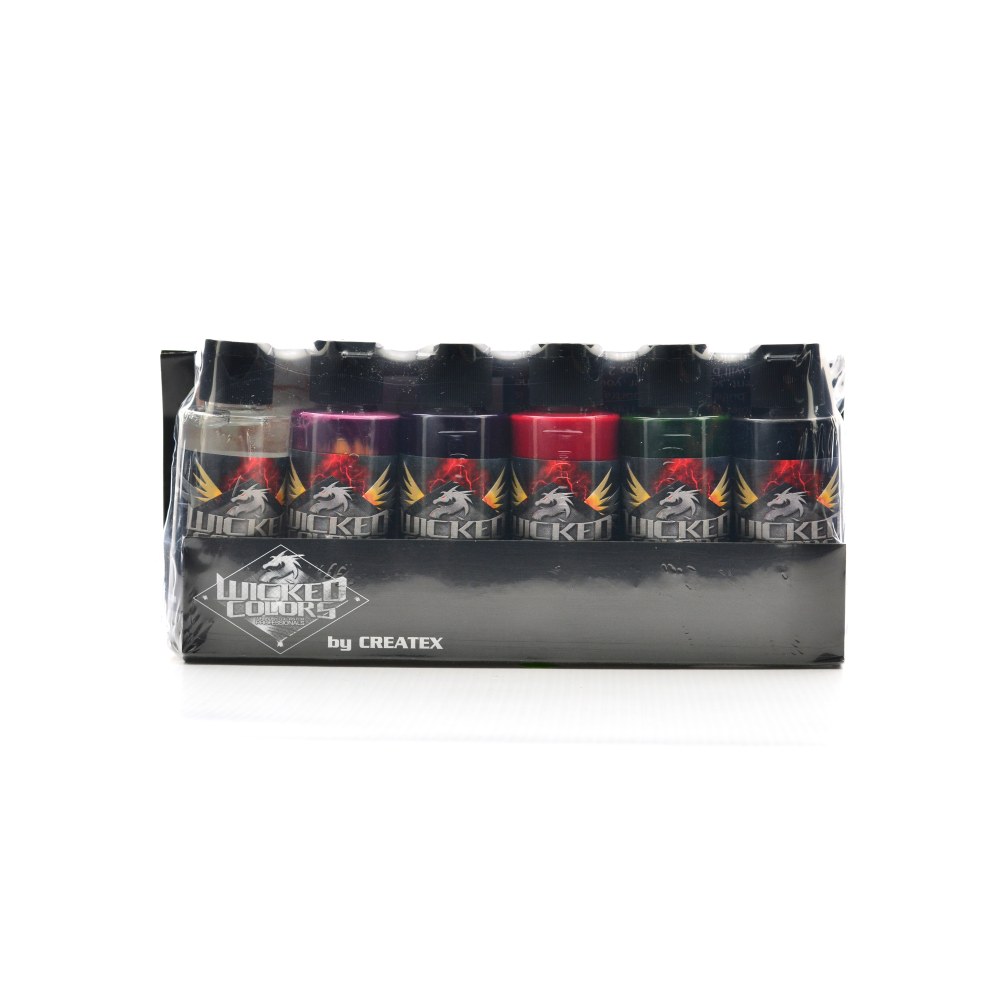 Createx Wicked Airbrush Color Set, Steve Driscoll Flesh