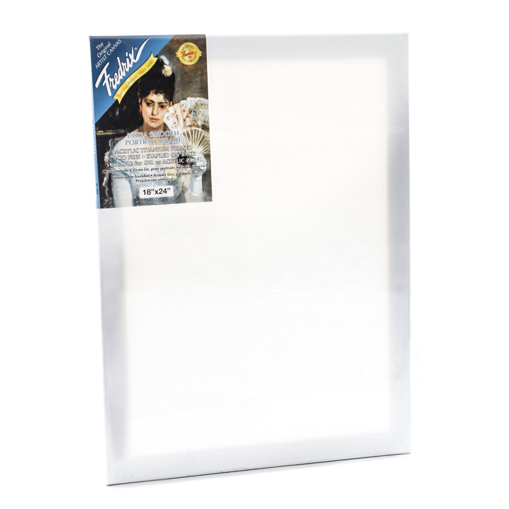 Fredrix Blue Label Ultra-Smooth Pre-Stretched Artist Canvas,
