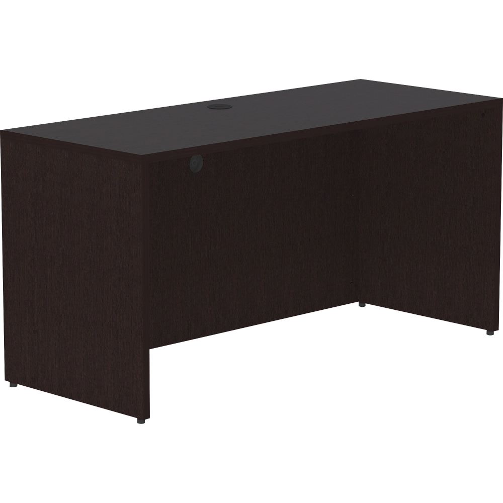 Lorell® Essentials 60"W Credenza Computer Desk, Espresso