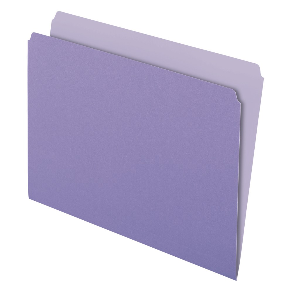 Pendaflex® Straight-Cut Color File Folders, Letter Size,