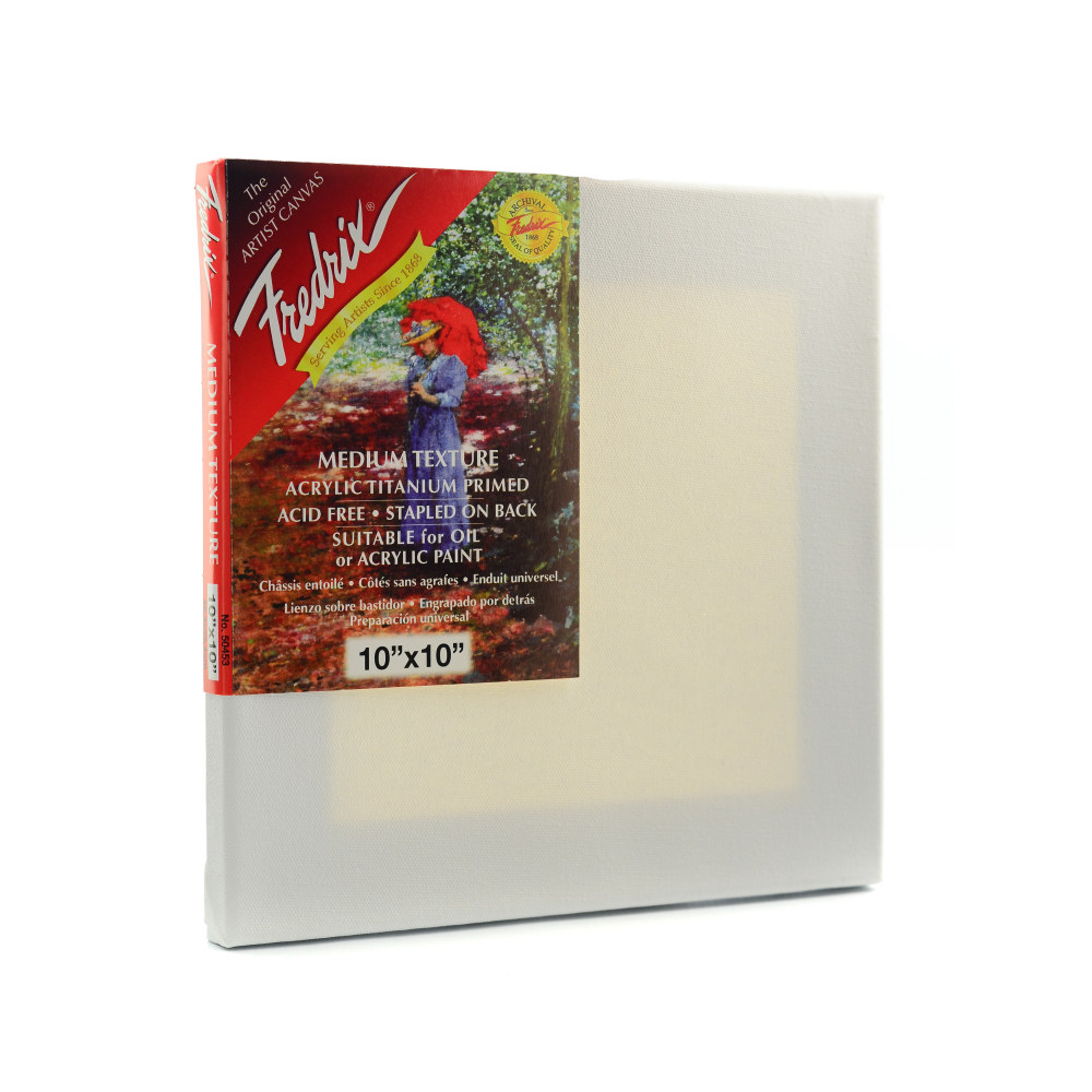 Fredrix Red Label Stretched Cotton Canvases, 10" x