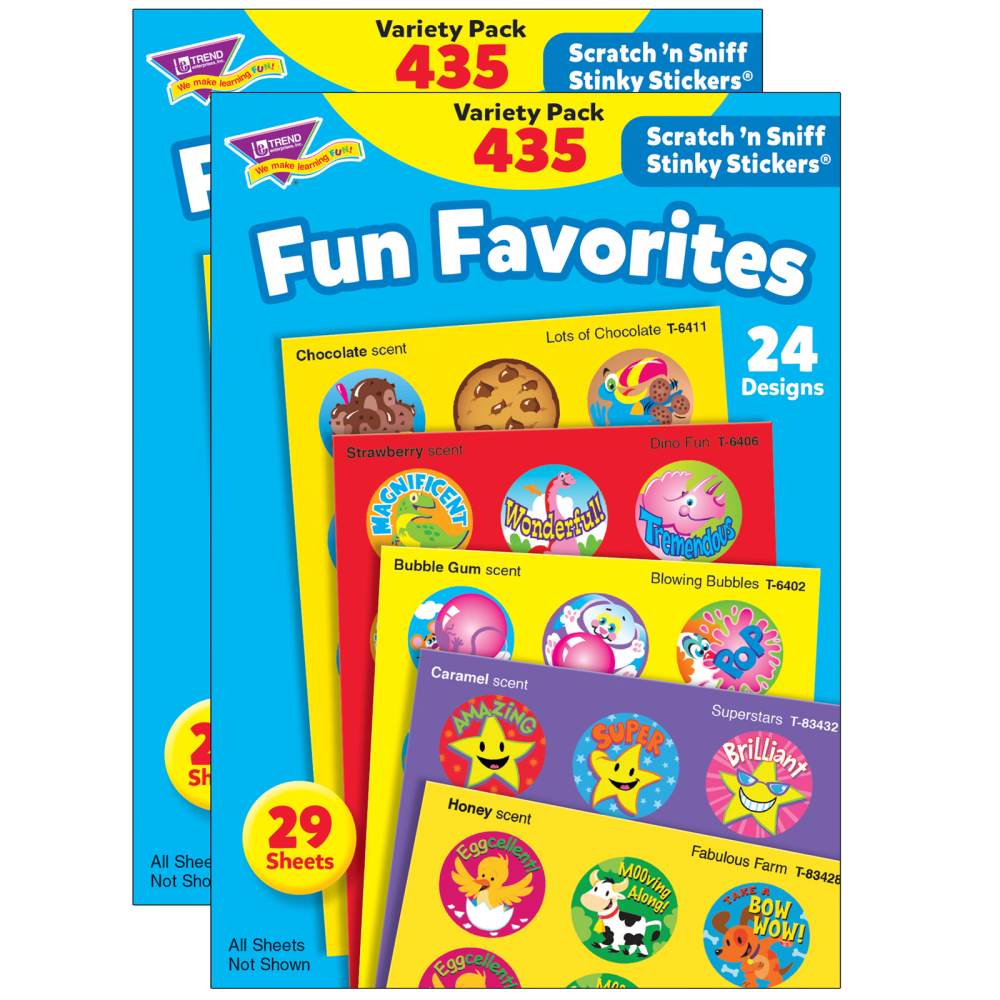 Trend Stinky Stickers, Fun Favorites, 435 Stickers Per