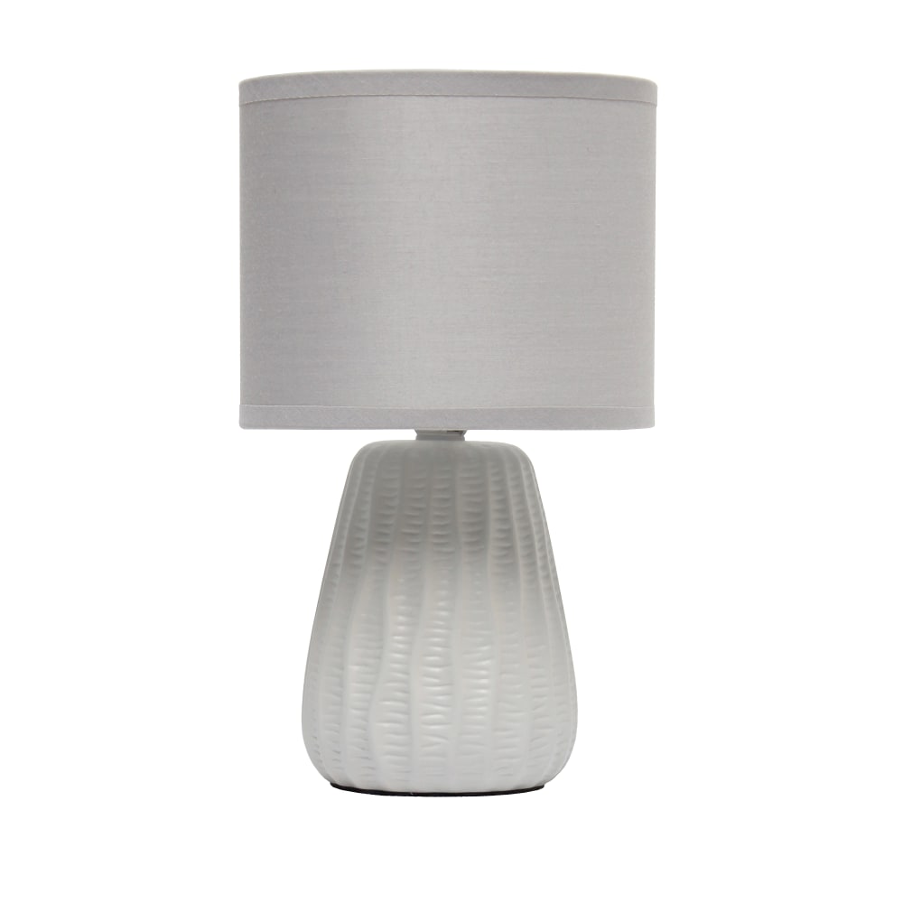 Simple Designs Mini Texture Pastel Accent Table Lamp,