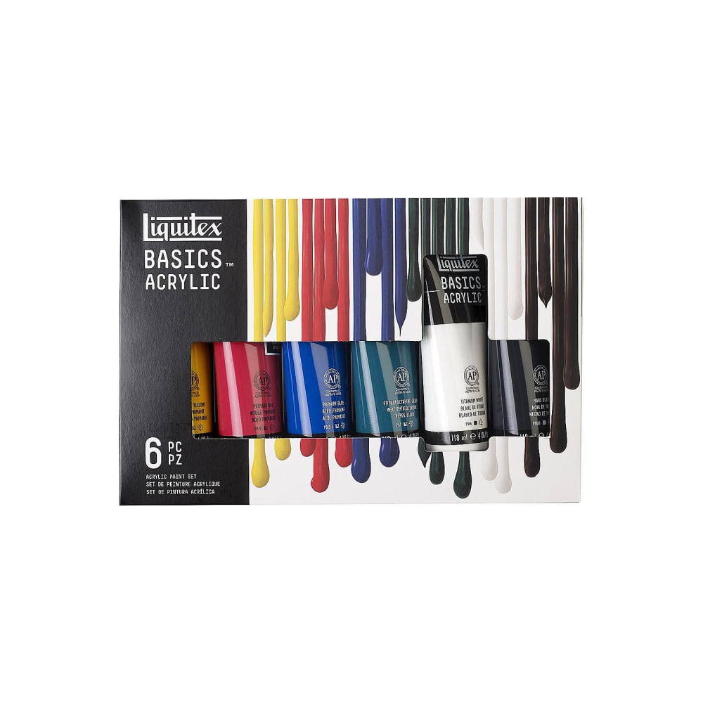 Liquitex Basics Acrylic Color Introductory Assortment, 0.75 Oz,