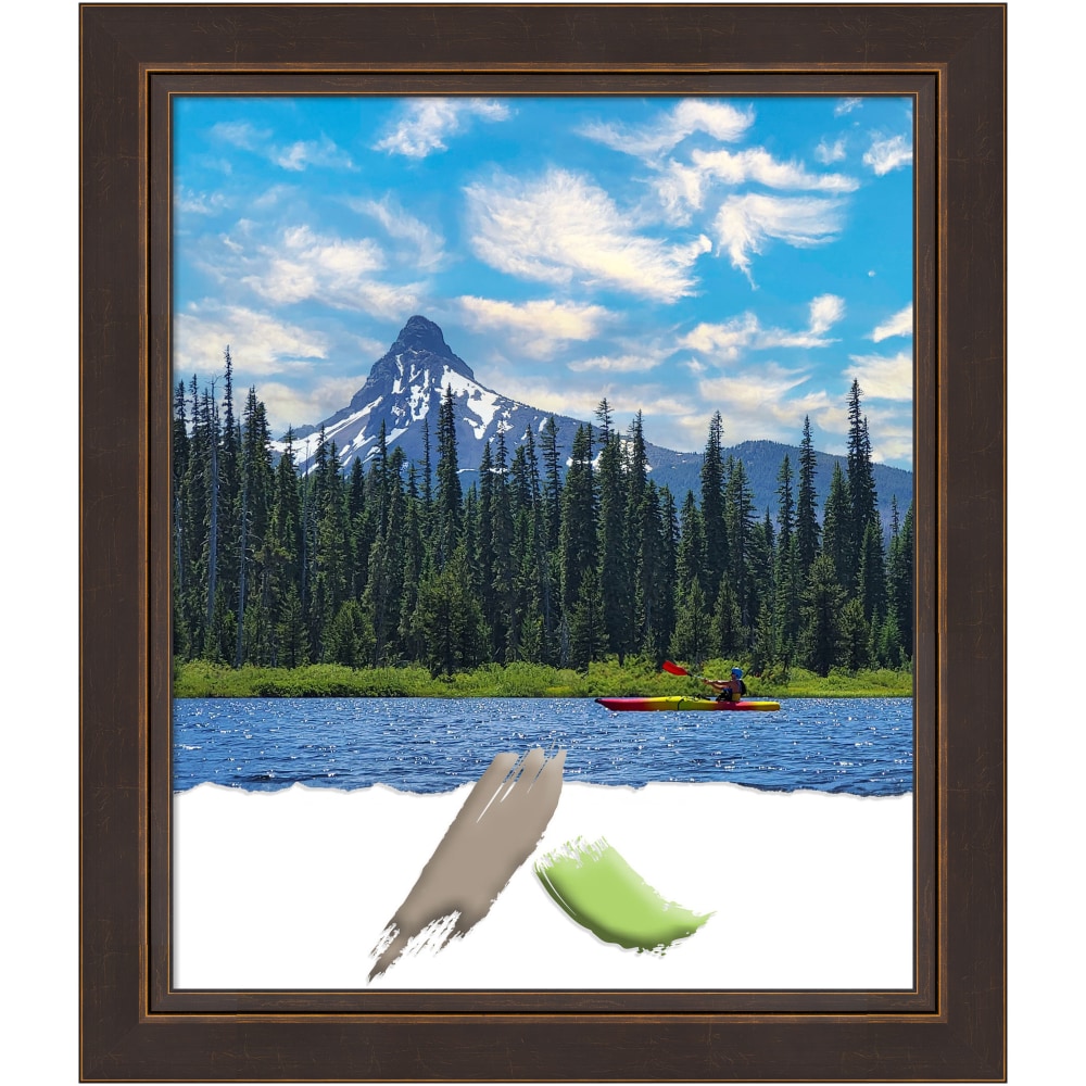 Amanti Art Lara Bronze Wood Picture Frame, 24"