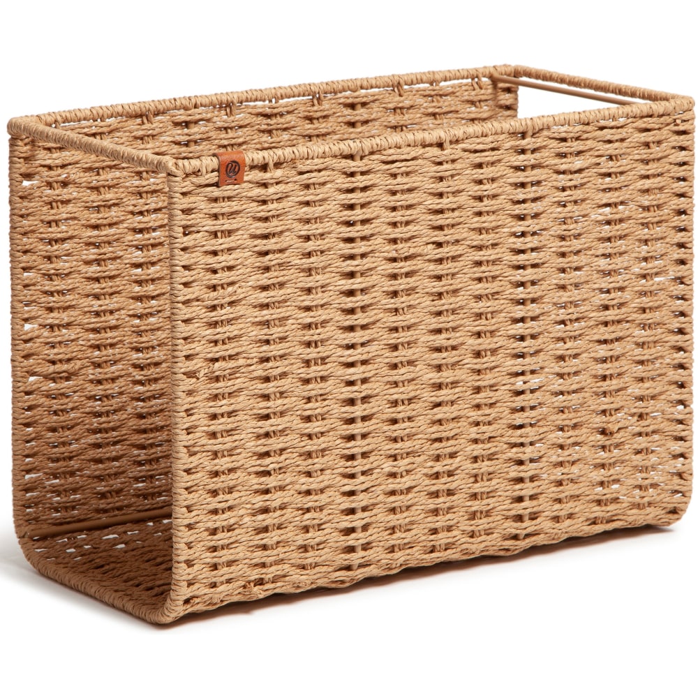 U Brands Woven File Basket, 10.20"H x 13.80"W