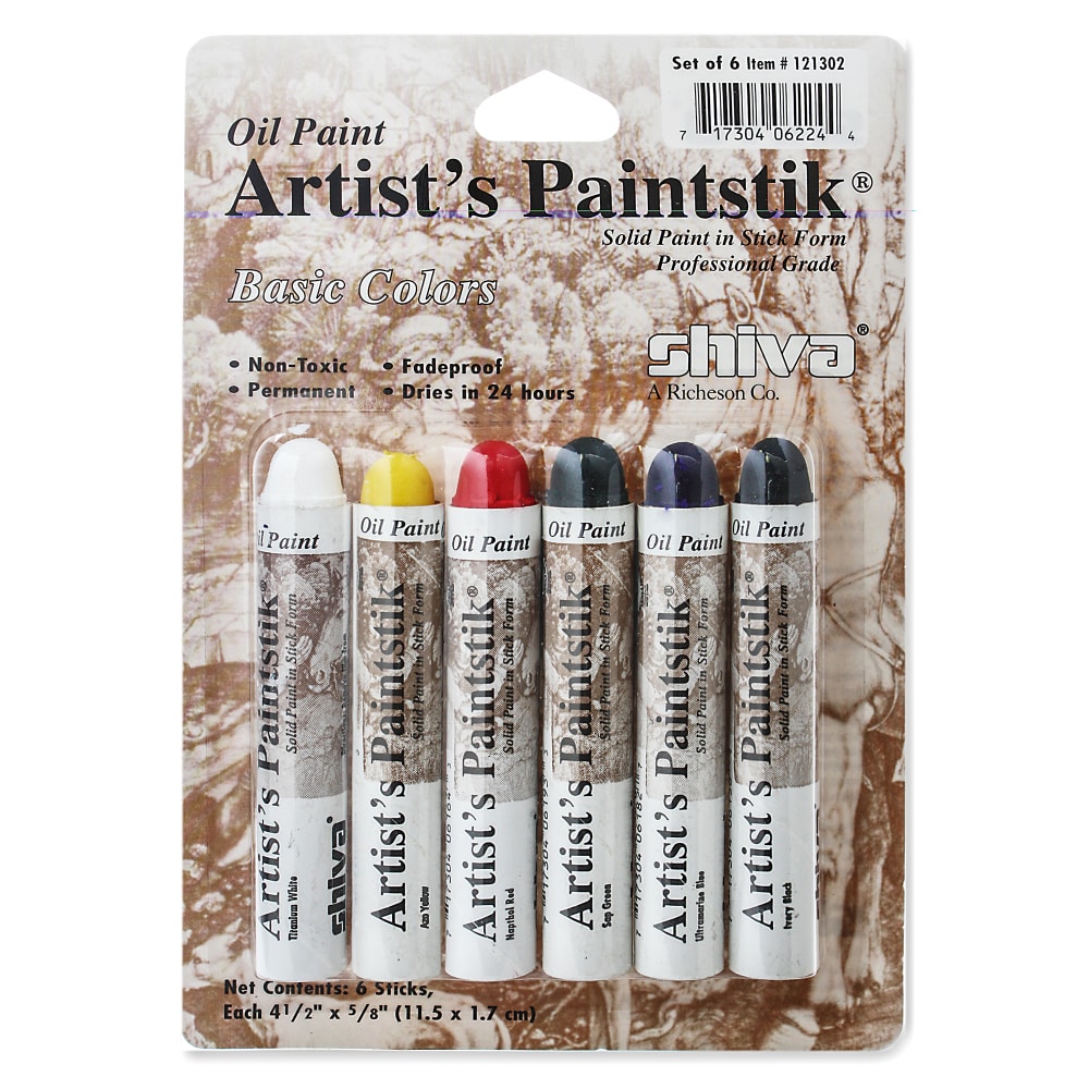 Jack Richeson Shiva Artist&#x27;s Paintstik Oil Color Set,